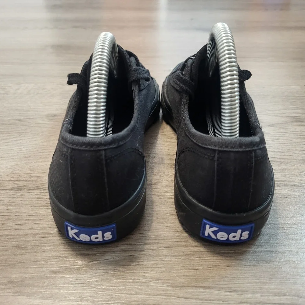 Keds Champion Kickstart‎ Black Canvas Sneakers Womens size 6 Low Top Lace Up